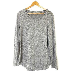 Old Navy Long Sleeved Scoop Neck Knit Top Women’s Size Large Grey